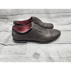 Pikolinos Pyrgos Oxford Shoes Womens 38 / 7.5-8 Gray Leather Comfort Laceless